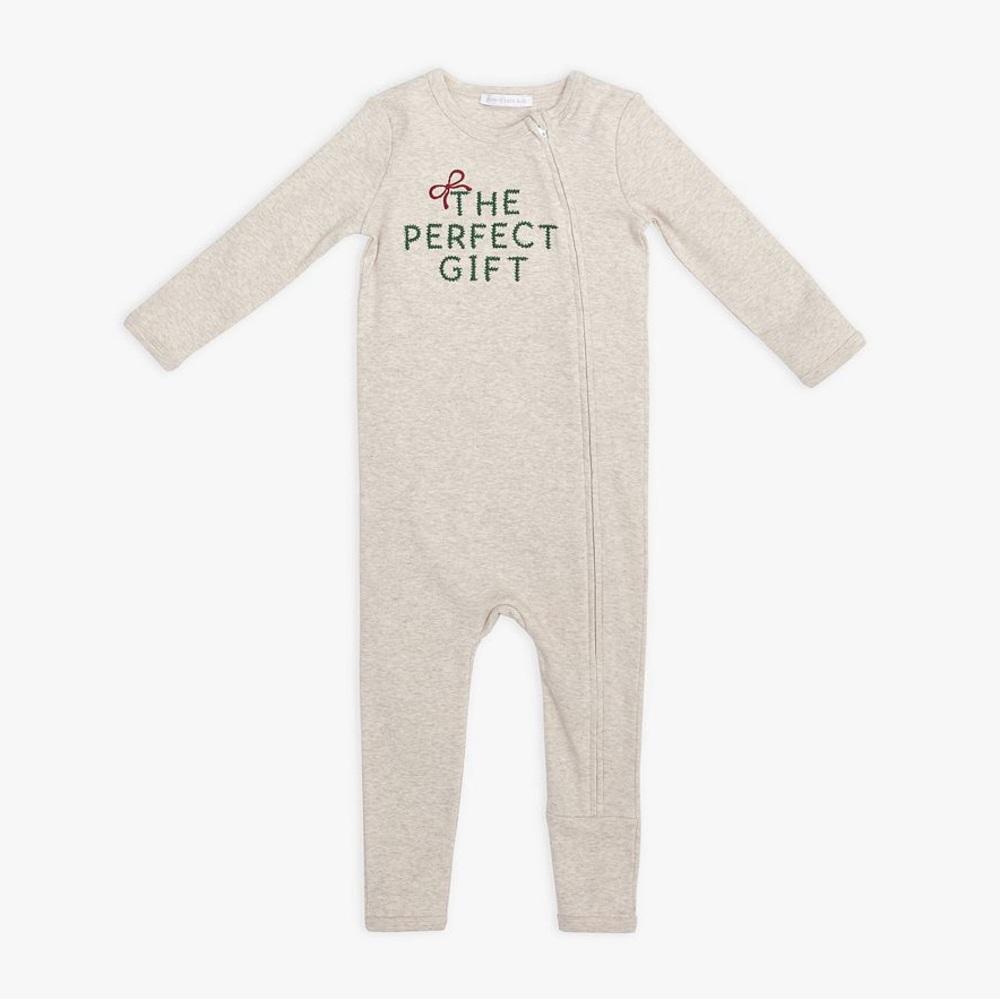 Pottery Barn Kids The Perfect Gift Organic Cotton Baby Pajama in Oat Size 18-24M